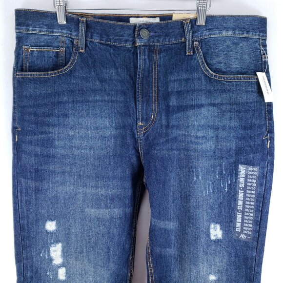 Aeropostale Driggs Slim Boot Denim Jeans Men's Size 38x30 - Picture 2 of 7